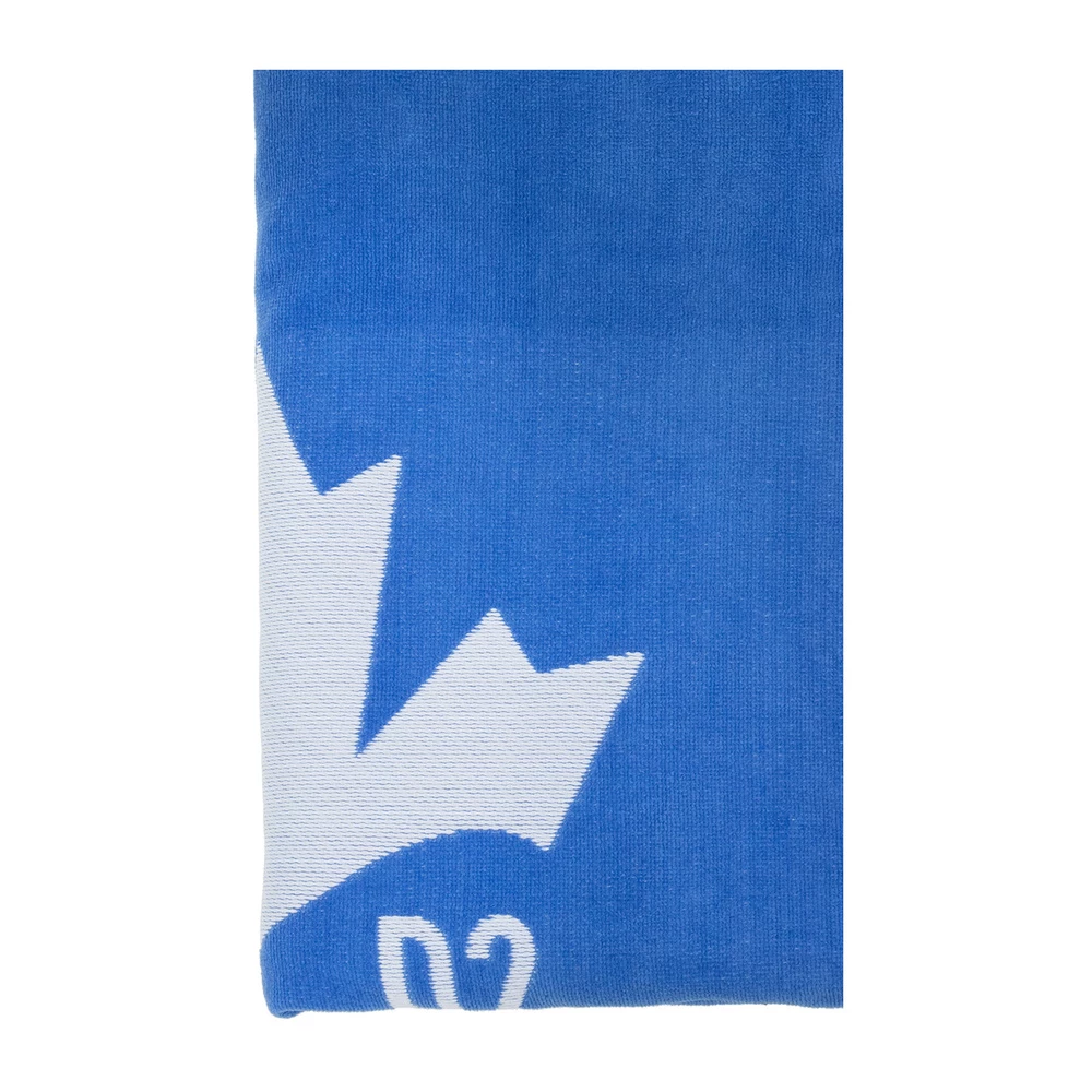 Dsquared2 Towel With Logo Blue 4 Dsquared2 Towel With Logo Blue - Bilde 2