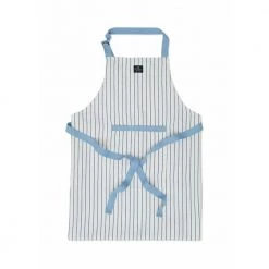 Lexington Striped Apron Blue