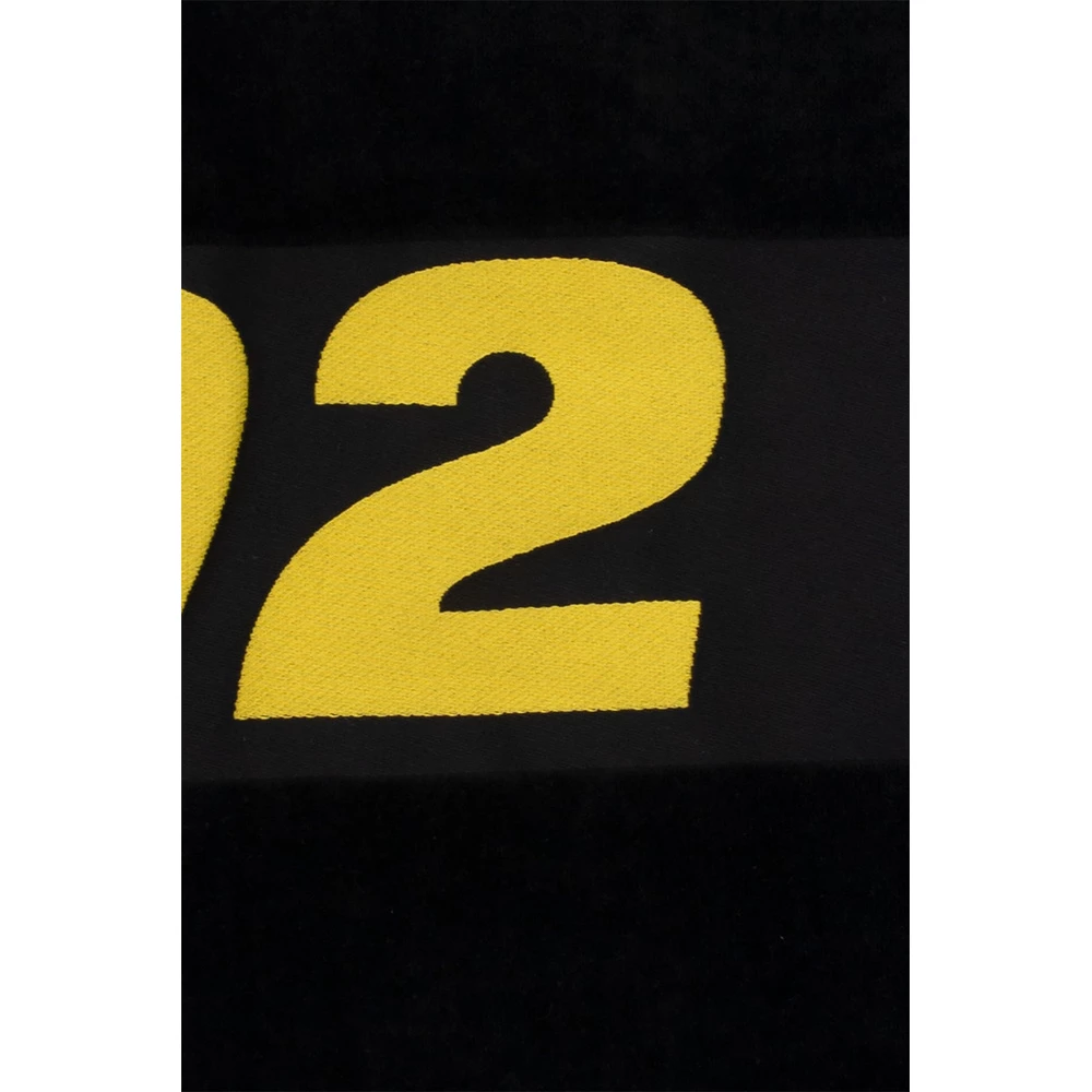 Dsquared2 Bath Towel With Logo Black 4 Dsquared2 Bath Towel With Logo Black - Bilde 2