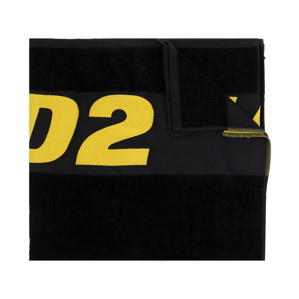 Dsquared2 Bath Towel With Logo Black 5 Dsquared2 Bath Towel With Logo Black - Bilde 3