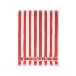 Lexington Home Striped Organic Kitchen Towel Red