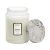 Voluspa Large Embossed Glass Jar Candle White -Miinto Salgsbutikk unnamed file 3985
