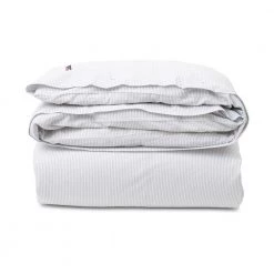 Lexington Home Stripete Seersucker Dobbeldynesett Gray