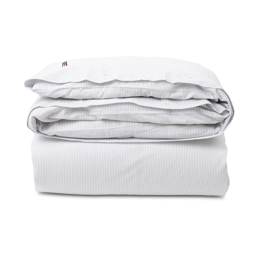 Lexington Home Stripete Seersucker Dobbeldynesett Gray 3 Lexington Home Stripete Seersucker Dobbeldynesett Gray