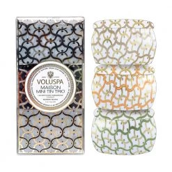 Voluspa Maison Blanc Minitin Giftset 2021 White
