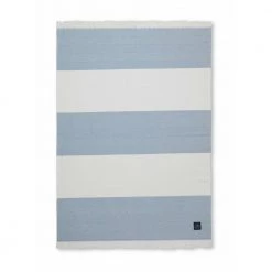Lexington Home Herringbone Stripet Pledd Blue -Miinto Salgsbutikk unnamed file 4137