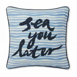 Lexington Home Sea You Later Pillow Cover Blue