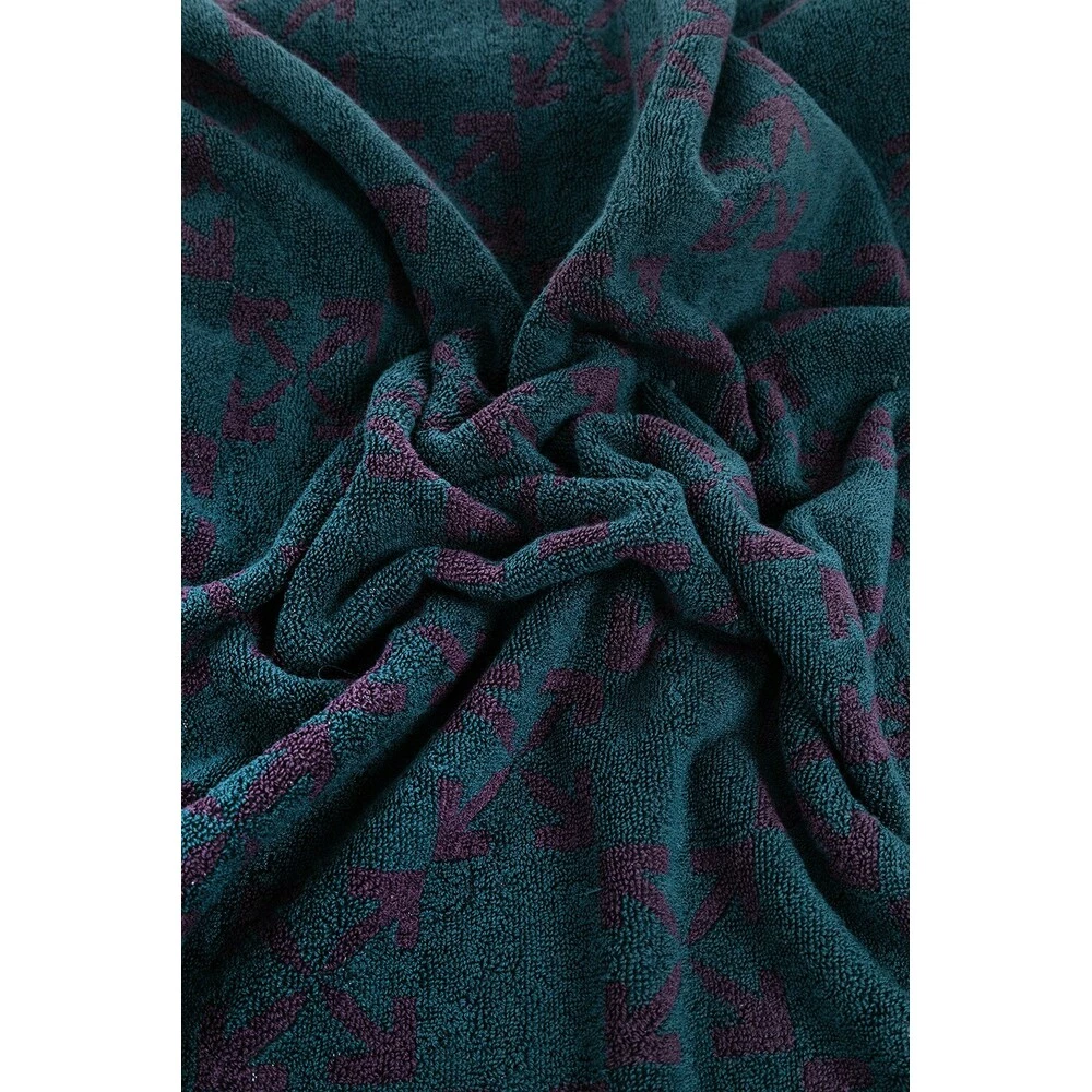 Off White Towel With Logo Blue 4 Off White Towel With Logo Blue - Bilde 2