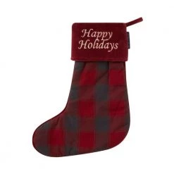 Lexington Happy Holidays Stocking Red