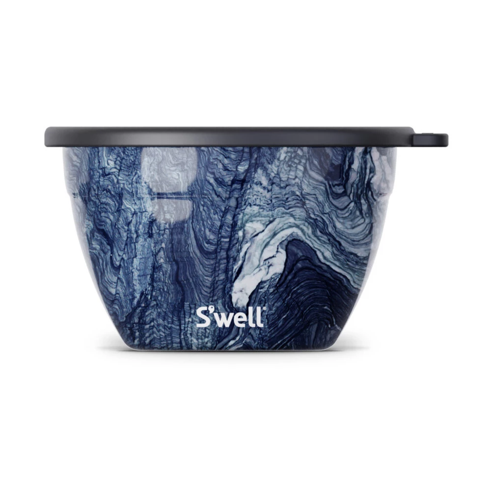 S'well Azurite Marble Swell Azurite Marble Salad Bowl Kit Blue 4 S'well Azurite Marble Swell Azurite Marble Salad Bowl Kit Blue - Bilde 2