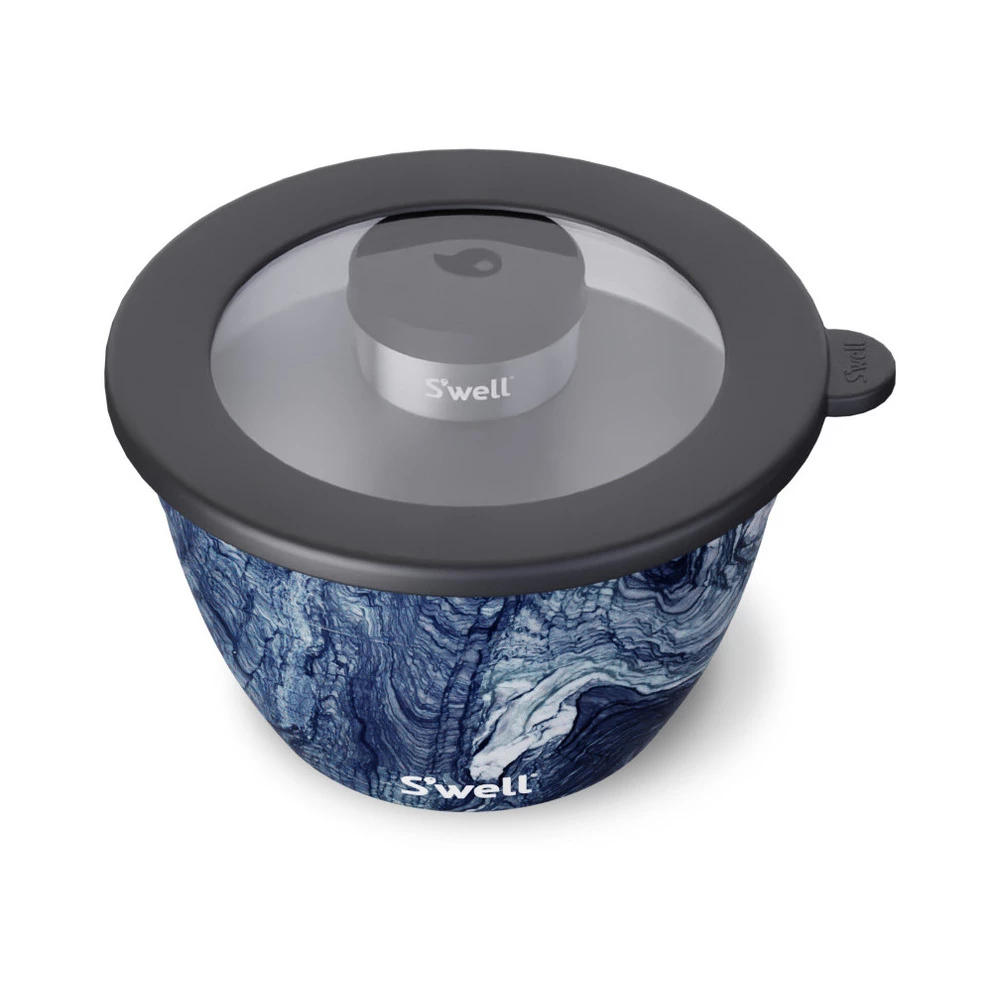 S'well Azurite Marble Swell Azurite Marble Salad Bowl Kit Blue 5 S'well Azurite Marble Swell Azurite Marble Salad Bowl Kit Blue - Bilde 3