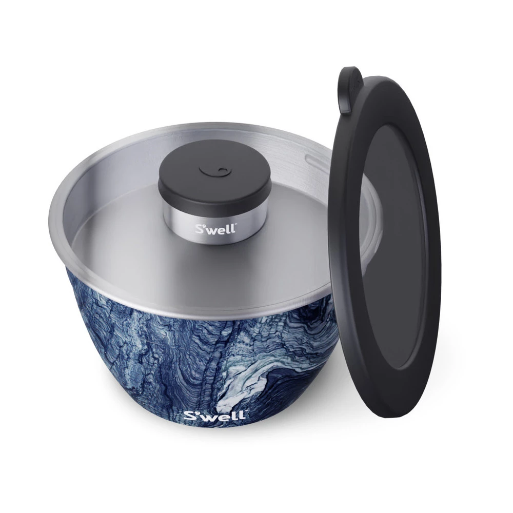 S'well Azurite Marble Swell Azurite Marble Salad Bowl Kit Blue 7 S'well Azurite Marble Swell Azurite Marble Salad Bowl Kit Blue - Bilde 5