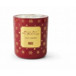 Lexington Home Scented Candle Spicy Cinnamon Interior Red