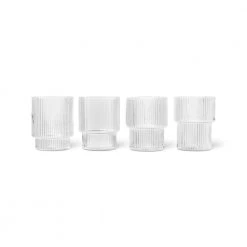 Ferm Living Set Of Glasses White