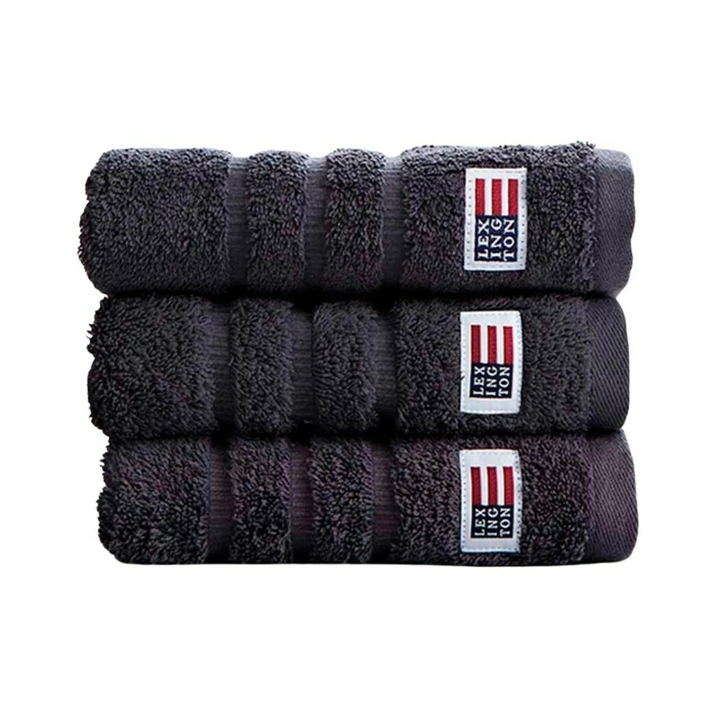 Icons Original Håndkle Fra Lexington 50x70 - Charcoal Black 3 Icons Original Håndkle Fra Lexington 50x70 - Charcoal Black