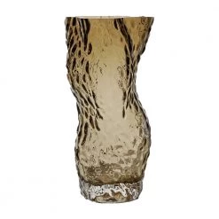 Hein Studio Ostrea Rock Glass Vase Brown