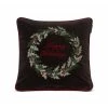 Multi Lexington Home Holly Wrath Embroidered Cotton Velvet Pillow Cover Pillowcase Black