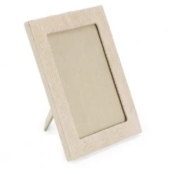 STUDIO EBN Foto Ramme Av Lakseskinn Beige