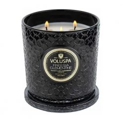 Voluspa Freesia Clementine Candle Black
