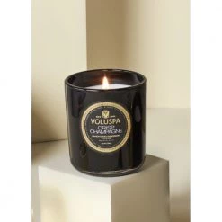 Voluspa Boxed Candle Crisp Champagne Black