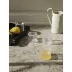 Ferm Living Ripple Low Glasses Set Of 4 White -Miinto Salgsbutikk unnamed file 869