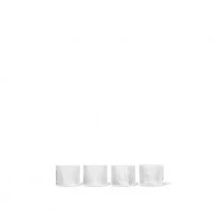 Ferm Living Ripple Low Glasses Set Of 4 White -Miinto Salgsbutikk unnamed file 870