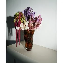 Hein Studio Ostrea Rock Glass Vase Brown