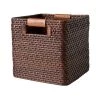 Lexington Medium Basket With Leather Detail Brown -Miinto Salgsbutikk unnamed file 936