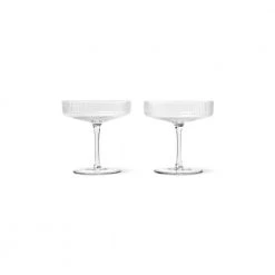 Ferm Living Set Of Glasses White